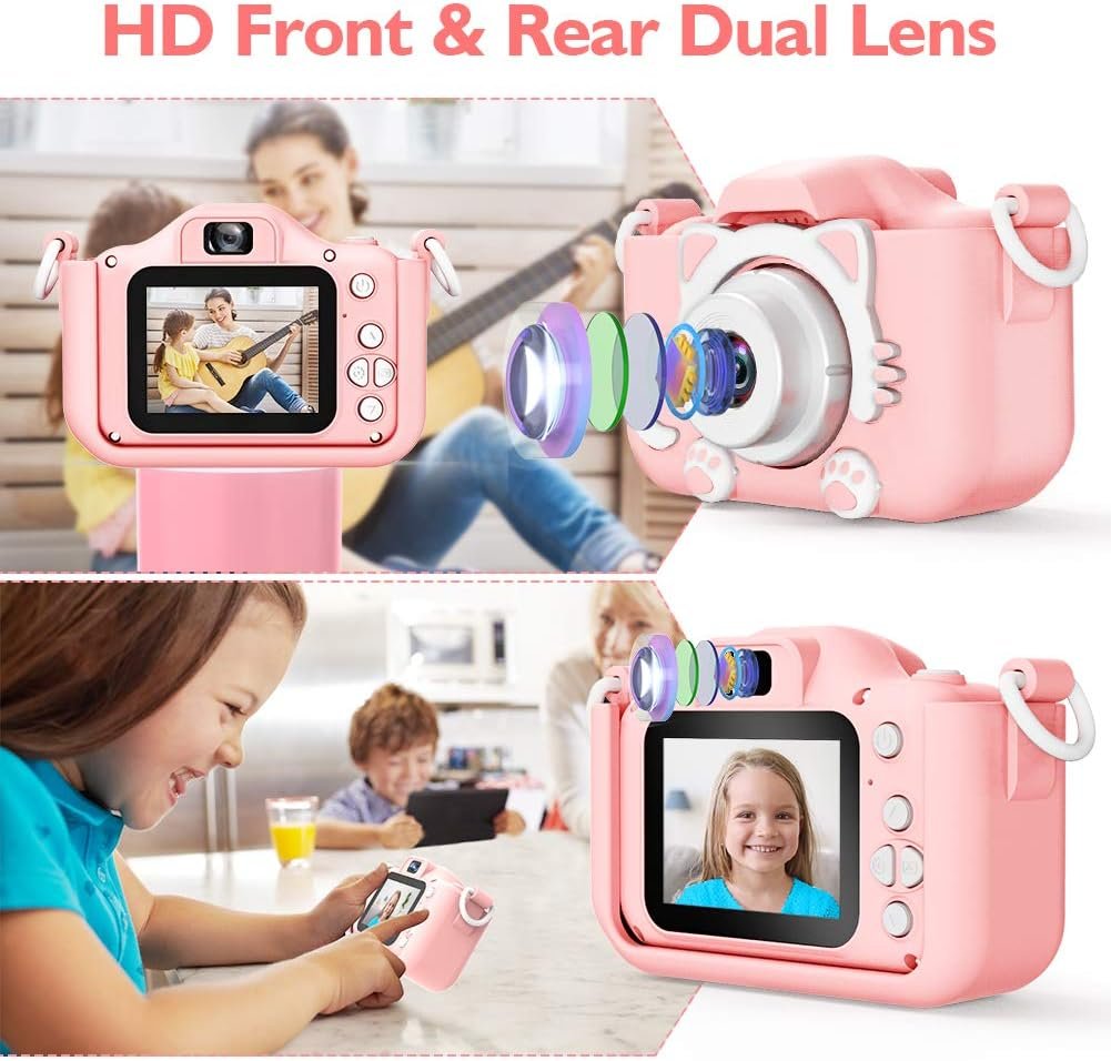 TONDOZEN Kids Digital Dual Camera, Selfie Camera for Kids 3-9, Camera with Silicone Cover, Christmas Birthday Gifts for your kids and loved one's - Image 3